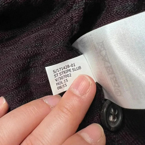 BANANA REPUBLIC Extra Fine Merino Wool Quarter Button Up Pullover Sweater sz XL - Picture 7 of 9